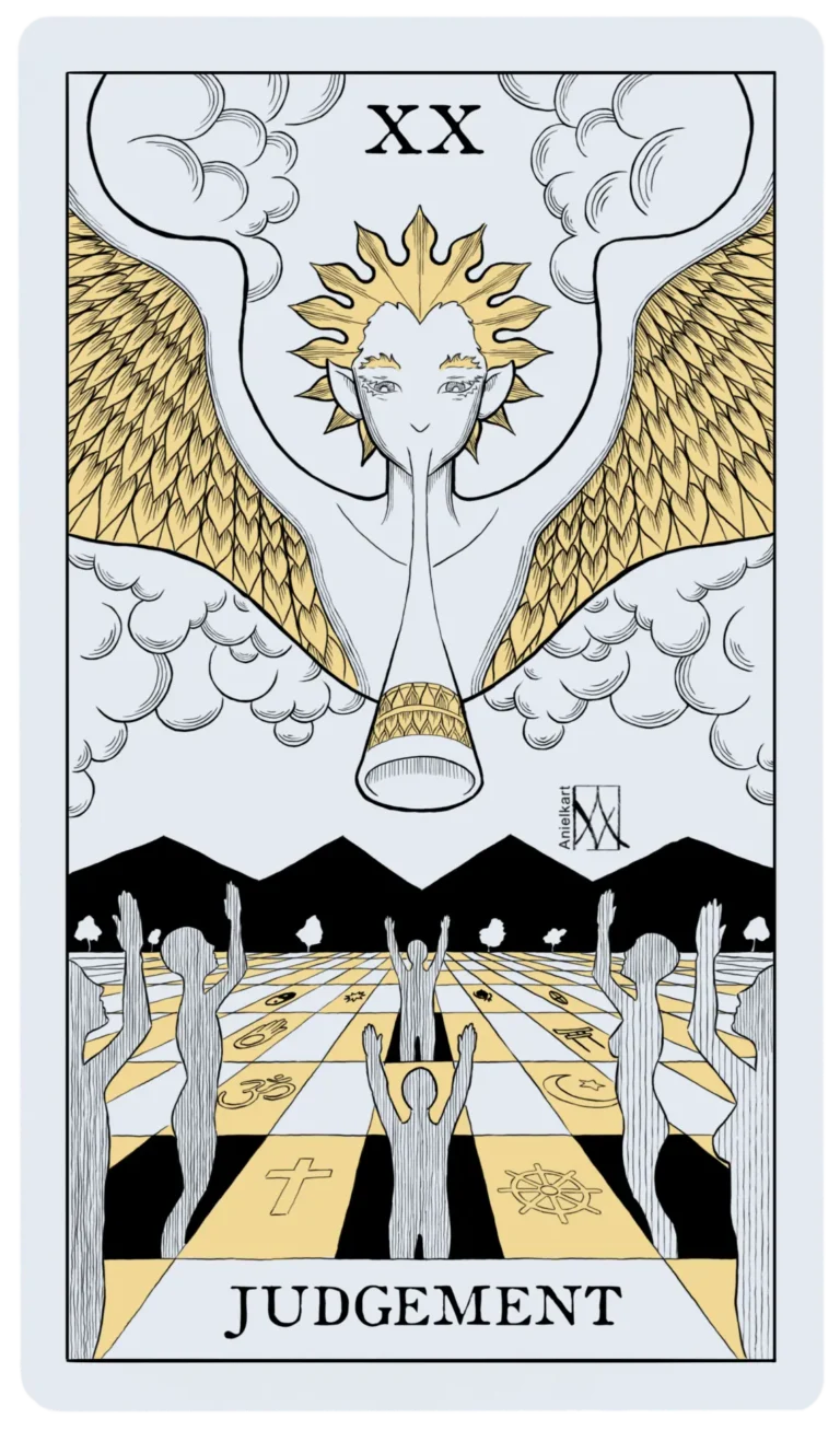 Digital art. Tarot illustration: judjement.