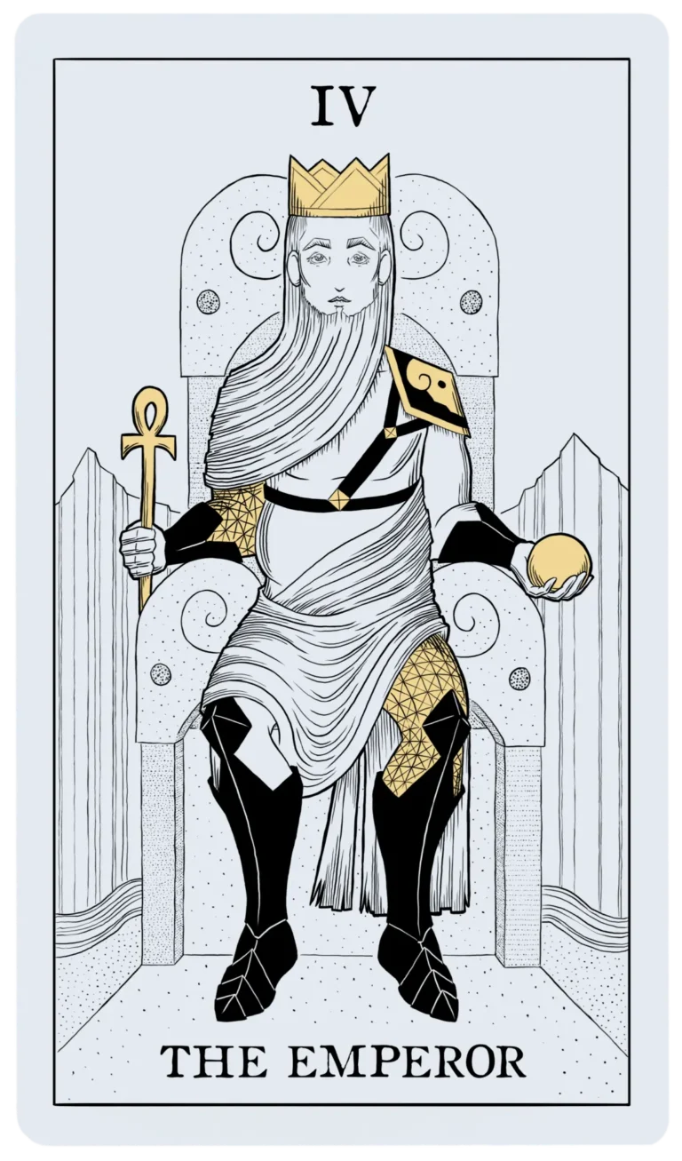 Digital art. Tarot illustration: the emperor.