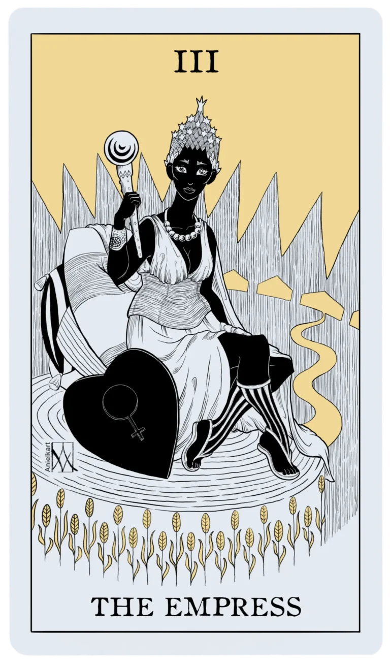 Digital art. Tarot illustration: the empress.